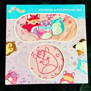 Hobby Lobby Squishmallows Eye Mask & Pillowcase Set - Pink and Purple